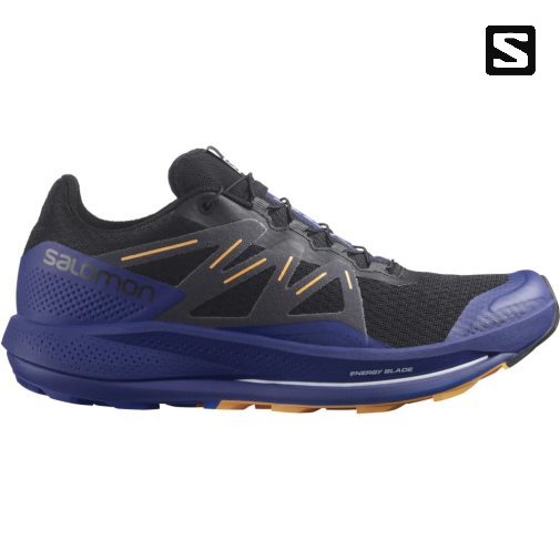 Blue / Black Salomon Pulsar Men's Trail Running Shoes | PH 05841C